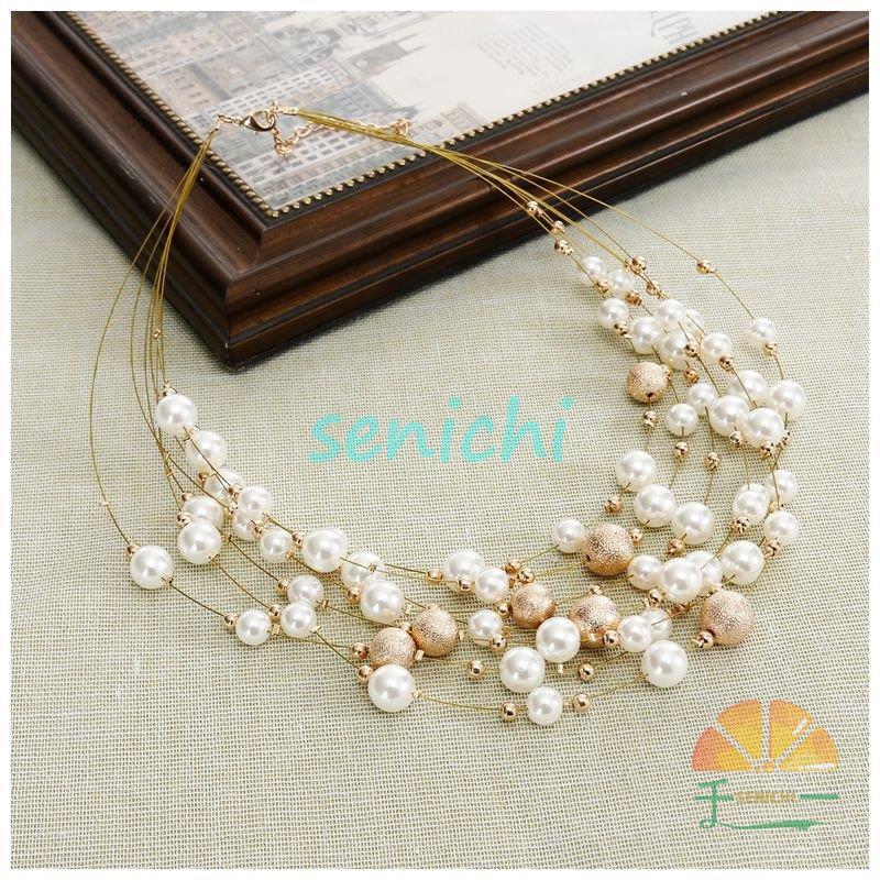 ネックレス ペンダント 多連 7連 レディース 女性用 アクセサリー