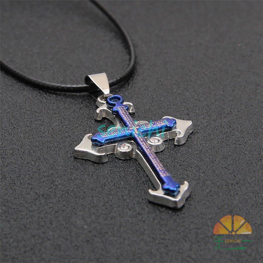 新品 BLACKBLUE ブラックアンドブルー クロス ネックレス 十字架