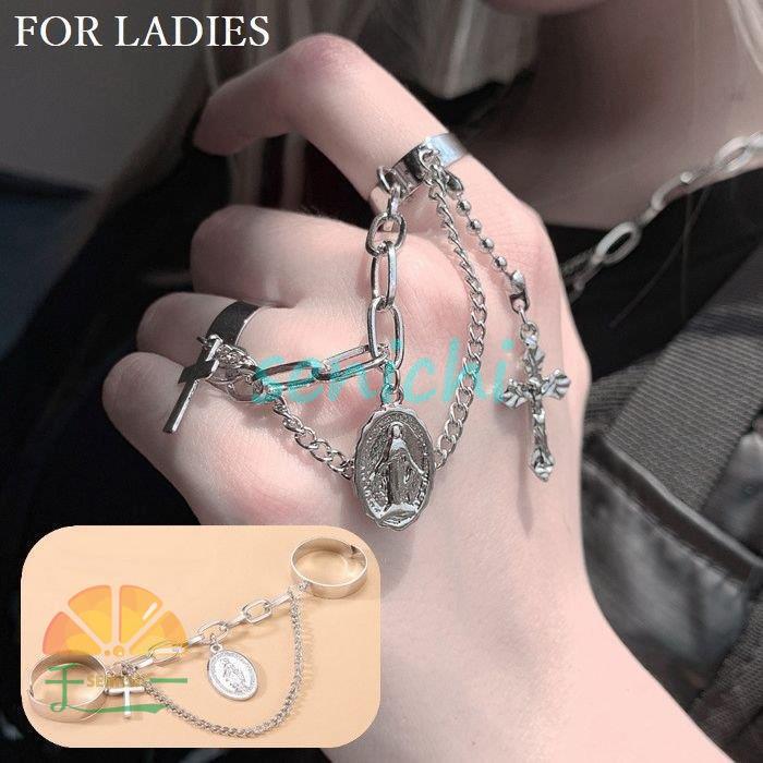 2個セット】メゾンジュエル ネックレス 3連ストーン K10 指輪 リング 2