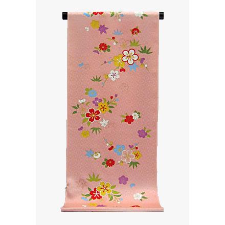 七五三 十三参り きもの 子供きもの 友禅 反物 未仕立て 絹100% No4857