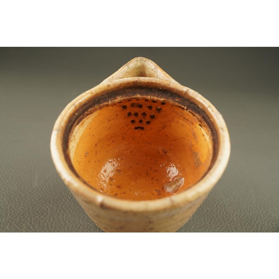 千寿】萩焼 十一代坂高麗左衛門 霊芝摘 泡瓶 宝瓶 急須 j8◇共箱 千寿】萩焼 十一代坂高麗左衛門 霊芝摘 泡瓶 宝瓶 急須 j8◇共箱