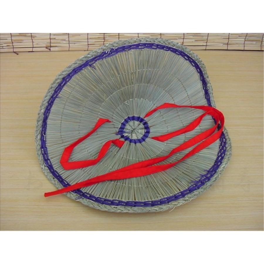 おけさ笠(編み笠） 赤紐 約 49cm : おどり用品の扇寿 Yahoo!店