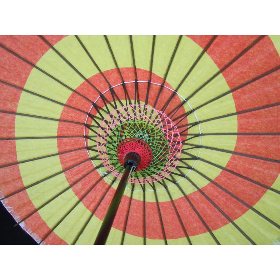 子供用舞踊傘（紙傘） A 渦巻き黄赤 : おどり用品の扇寿 Yahoo!店