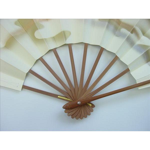 尺舞扇子 日本舞踊・踊り用 30cm 鳥の子地 雲かすみ スス竹骨 箱付き