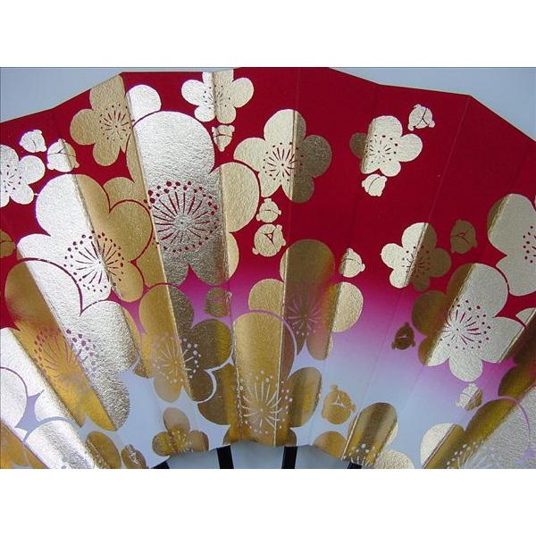 子供用舞扇子 梅 赤 9寸(27cm) 箱付き : おどり用品の扇寿 Yahoo!店