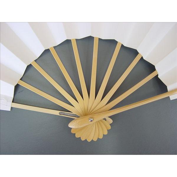 舞扇子 日本舞踊 踊り用 白地天金 白竹 箱なし : おどり用品の扇寿