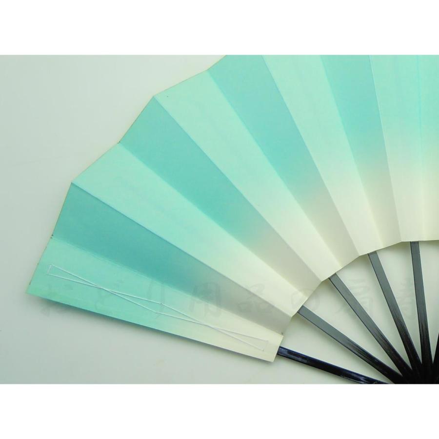 舞扇子 あけぼの ぼかし 黒塗 ブルー 京扇子 箱なし |  | 03