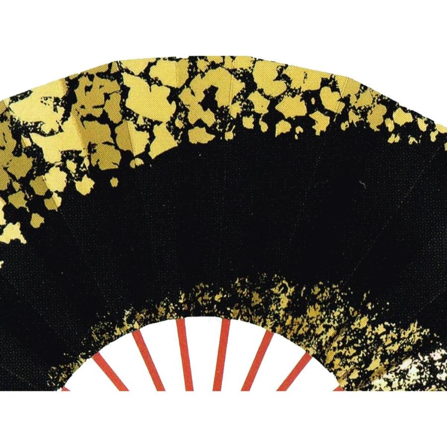 舞扇子 日本舞踊、踊り用 29cm 金箔、黒 朱塗骨 京扇子 箱付き 舞扇子 日本舞踊、踊り用 29cm 金箔、黒 朱塗骨 京扇子 箱付き