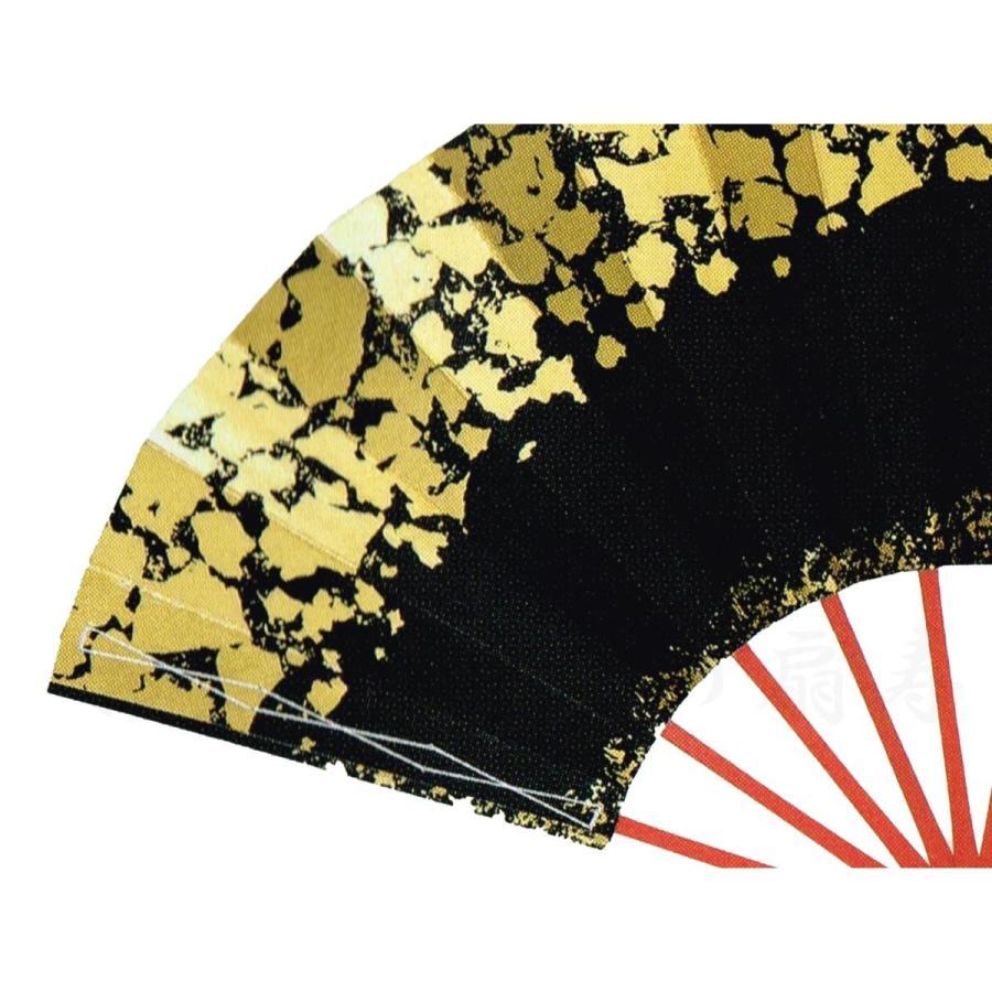 舞扇子 日本舞踊、踊り用 29cm 金箔、黒 朱塗骨 京扇子 箱付き 舞扇子 日本舞踊、踊り用 29cm 金箔、黒 朱塗骨 京扇子 箱付き
