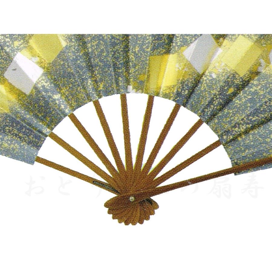 金色の舞扇子 舞扇子 日本舞踊 踊り用 両金 黒塗 日本舞踊・踊り用 29cm 箱