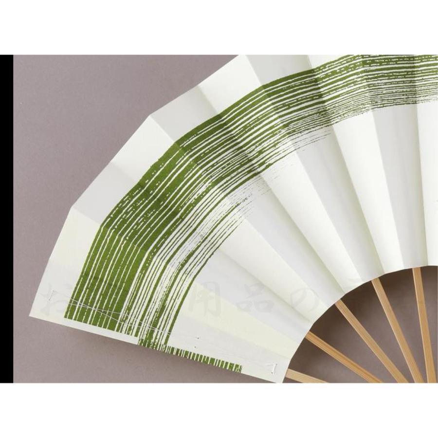 尺寸舞扇子 かすみ、草色 白竹骨 箱なし : おどり用品の扇寿 Yahoo!店