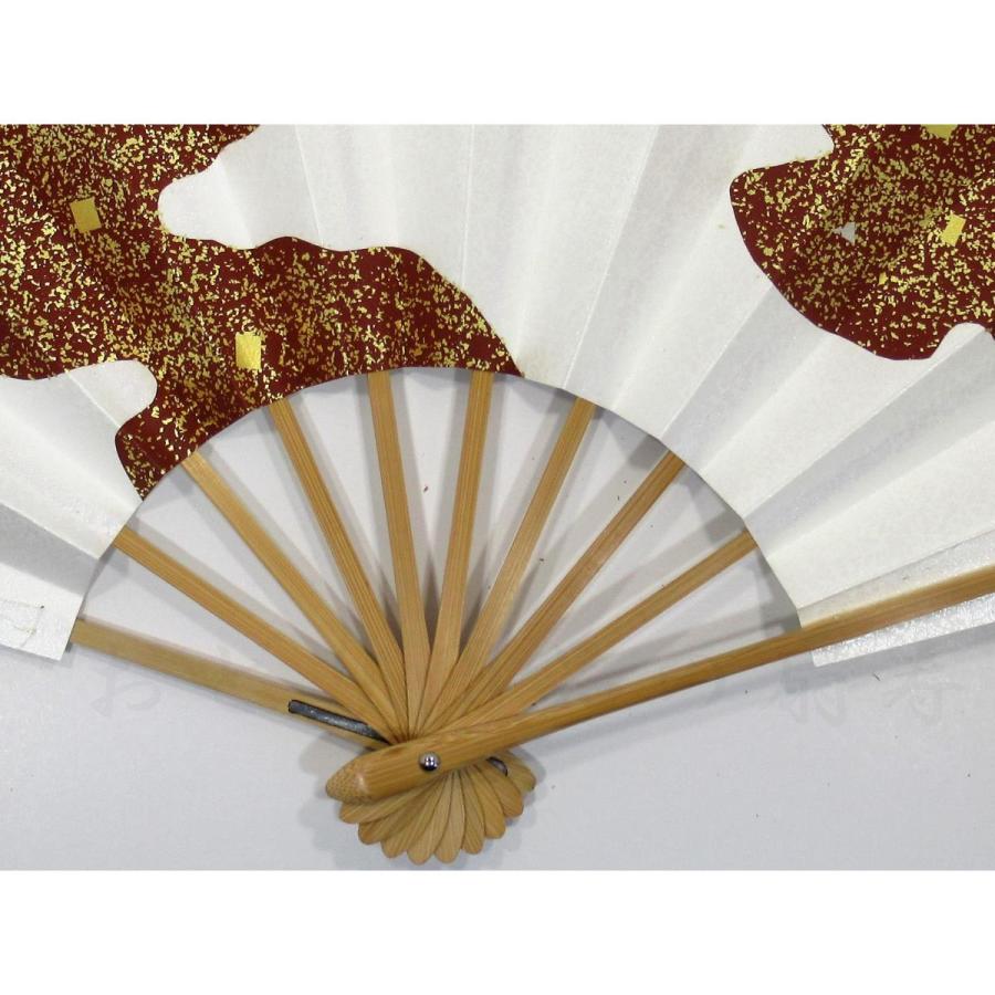 舞扇子 雲 茶 白 白竹骨 箱なし : おどり用品の扇寿 Yahoo!店 - 通販