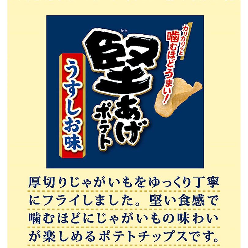 カルビー 堅あげポテト うすしお味 65g 12袋入 (1ケース) 送料無料