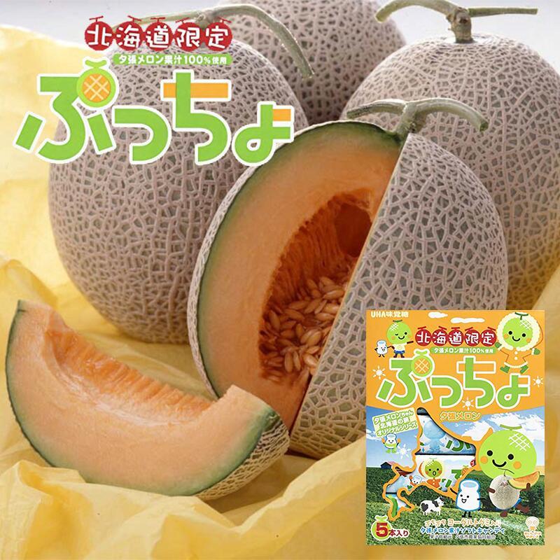 北海道限定 ぷっちょ夕張メロン 10粒5本入 5個セット 送料無料 UHA味覚