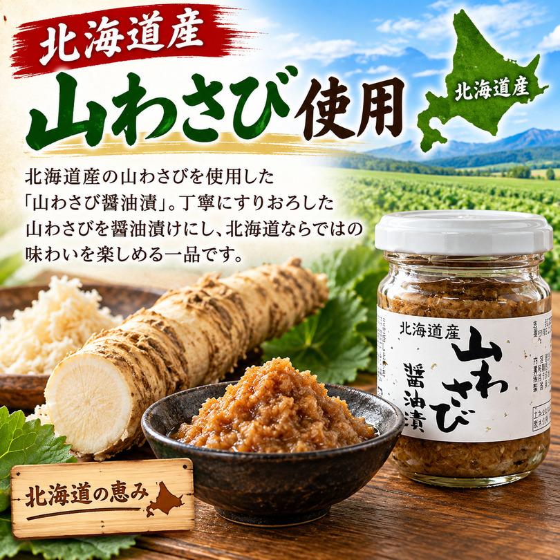 山わさび醤油漬 90g 10個セット 山わさび 瓶 醤油漬 オリオン食品 秘密