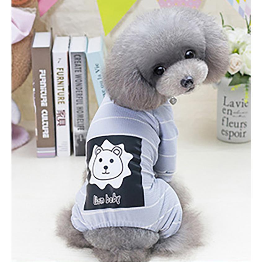 犬服 ドッグウェア ボーダーカバーオール ロンパース 犬 服 犬の服