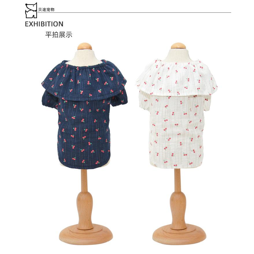 犬服 ドッグウェア さくらんぼ柄シャツ 送料無料 犬 服 の服 ドギー