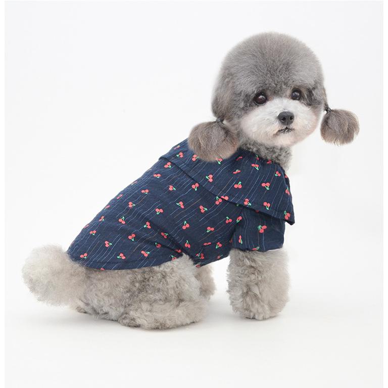 犬服 ドッグウェア さくらんぼ柄シャツ 送料無料 犬 服 の服 ドギー
