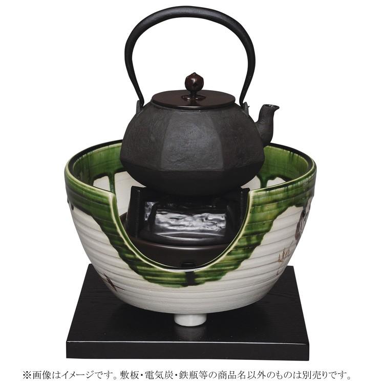 茶道具 風炉 ふろ 送料無料 紅鉢 織部 コード穴付 商品名以外のものは別売です 五陶 ギフト 通販 千紀園 予約販売 本