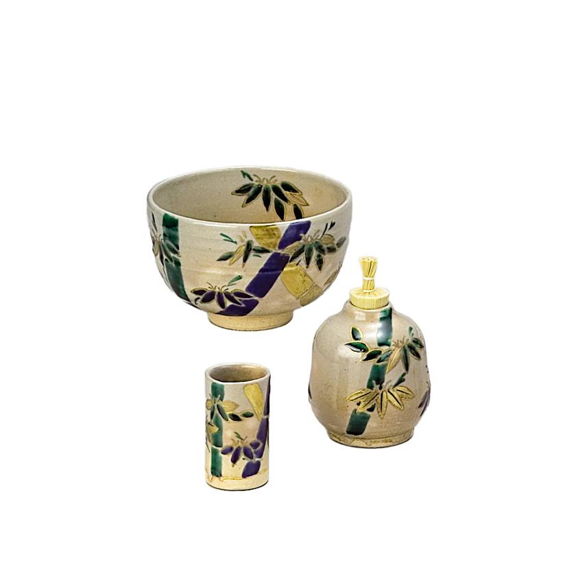 小野珀子  茶道具  巾筒・振出 骨董水妖｜小野珀子作 金襴手振出巾筒