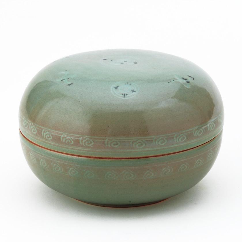 年最新海外 茶道具 茶道 抹茶 送料無料 菓子器 食籠 じきろう 雲鶴青磁 中村与平 ギフト 通販 千紀園 即日出荷 Zoetalentsolutions Com