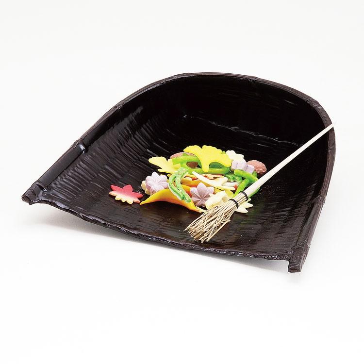 茶道具 菓子器（かしき） 箕菓子器 一閑塗 箒付 ギフト 通販 千紀園