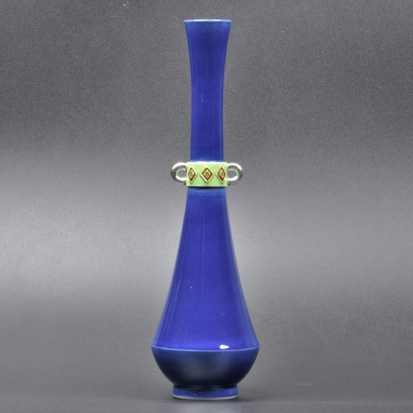 茶道具 茶道 抹茶 送料無料 花入 耳付花入 紺青交趾 中村翠嵐工房 ギフト 通販 千紀園 お茶 茶道具 抹茶スイーツ千紀園 通販 Yahoo ショッピング