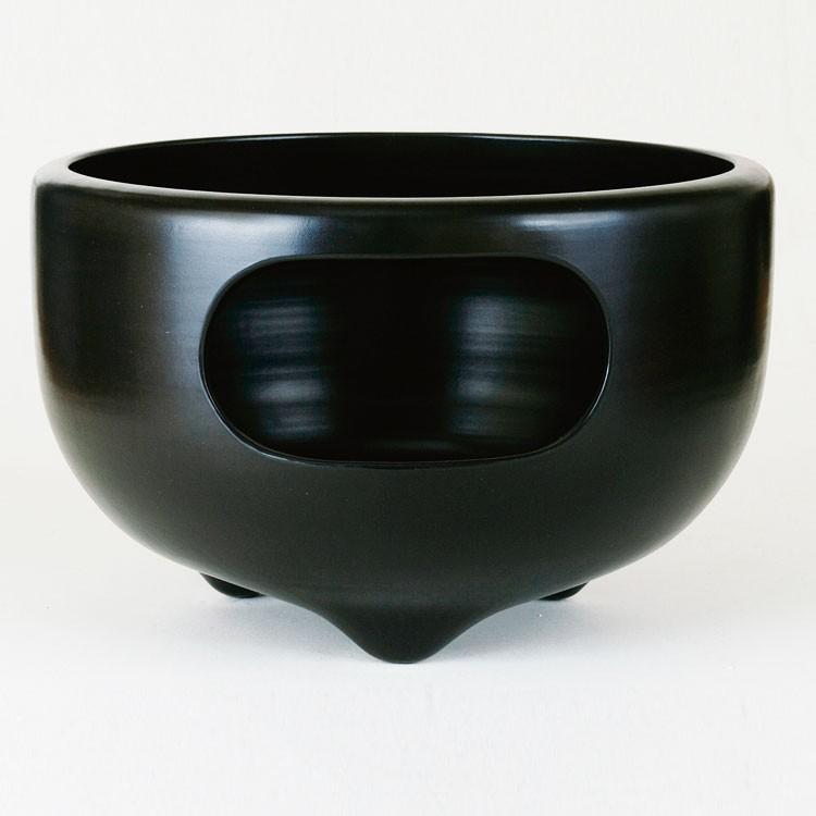 茶道具】 金森紹栄作 唐銅眉風炉 (共箱) 【公式通販】