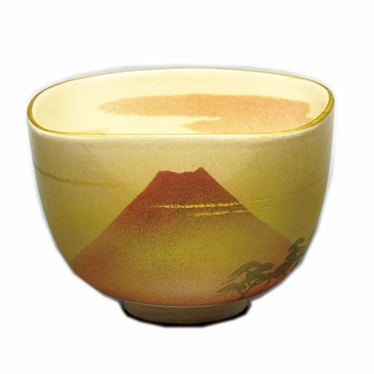 茶道具 抹茶茶碗（まっちゃちゃわん） 茶碗　四方 赤富士 通次 阿山 作
