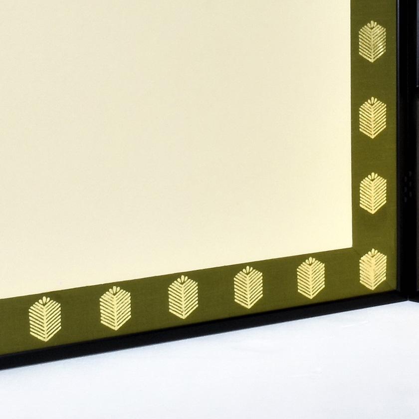 茶道具 風炉先屏風（ふろさきびょうぶ） 風炉先 片落し 亀甲松 鵬雲斎