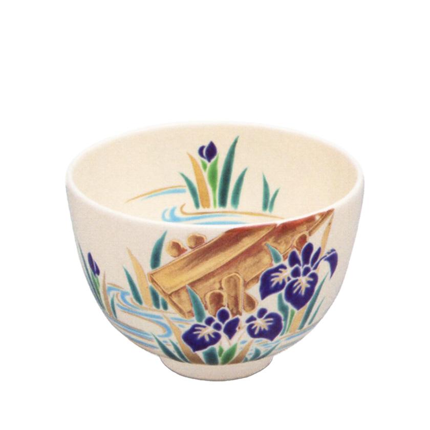 茶道具 抹茶茶碗（まっちゃちゃわん） 色絵 八ツ橋 茶碗 田中 方円 