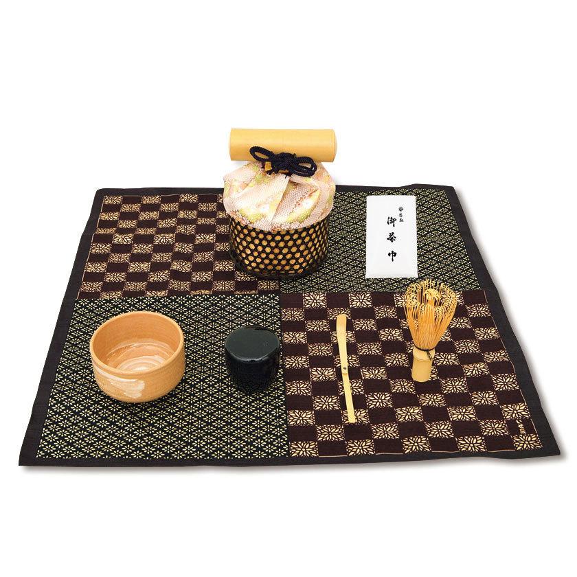 茶道具 お点前 お手前 おてまえ セット 清風篭セット 鹿子手綱に宝尽し 交織 お茶 茶道具 抹茶スイーツ千紀園 通販 Yahoo ショッピング