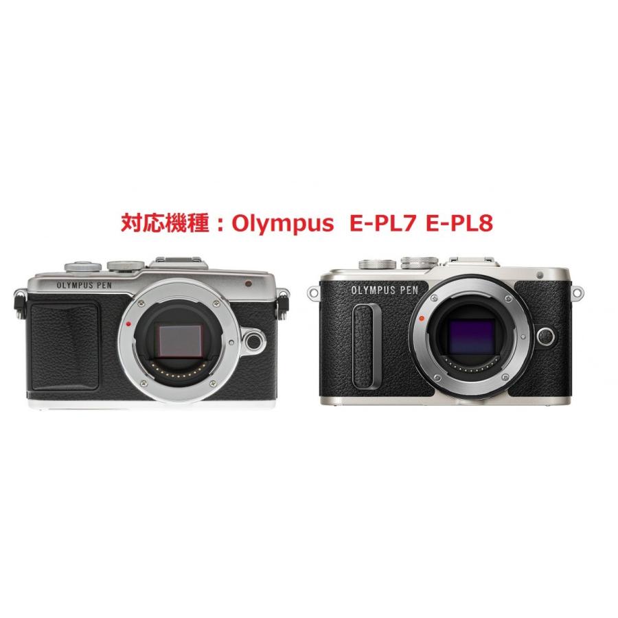 WASHODO Olympus E-PL7 E-PL8 一眼カメラ用 樹脂製 液晶保護フィルム
