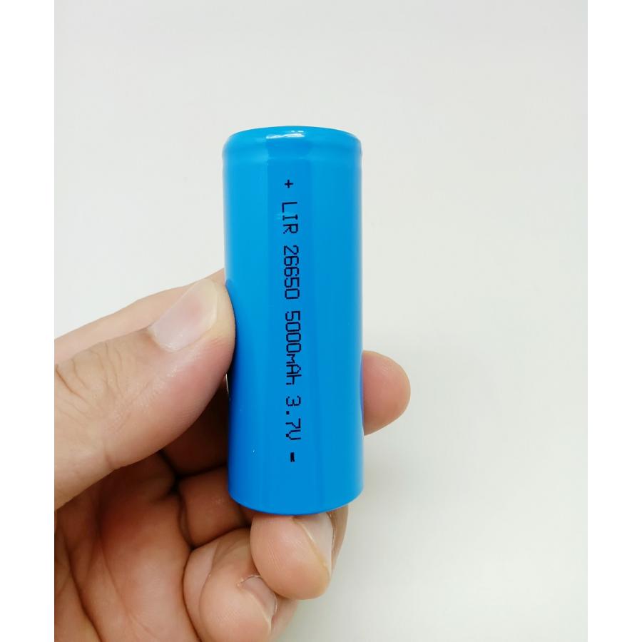 26650 リチウムイオン 充電池 3.7V 5000mAh 充電式電池（2本セット）収納ケース付き 3ヶ月安心保証付き 高品質商品　26650  battery charger