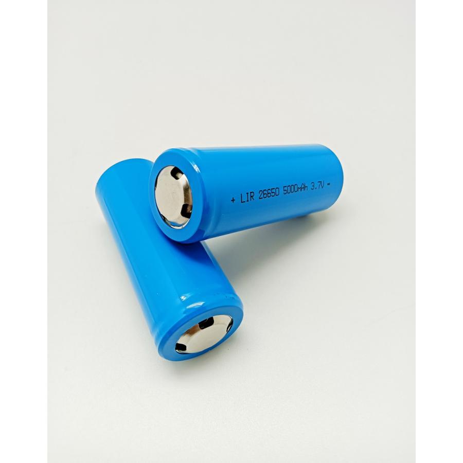 26650 リチウムイオン 充電池 3.7V 5000mAh 充電式電池（2本セット）収納ケース付き 3ヶ月安心保証付き 高品質商品　26650  battery charger
