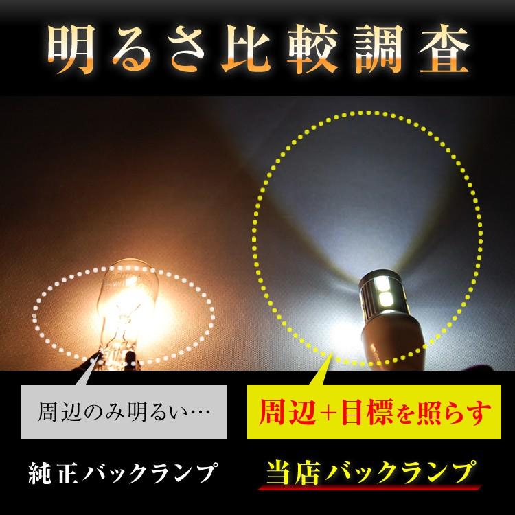 【2個セット】 LEDバックランプ T10 T16 Ｔ20 Cree タントカスタムLA600S LA610S SMD ホワイト 白 バックライト  後期LEDバルブ 特価 爆光 明るい｜senmontentt｜04