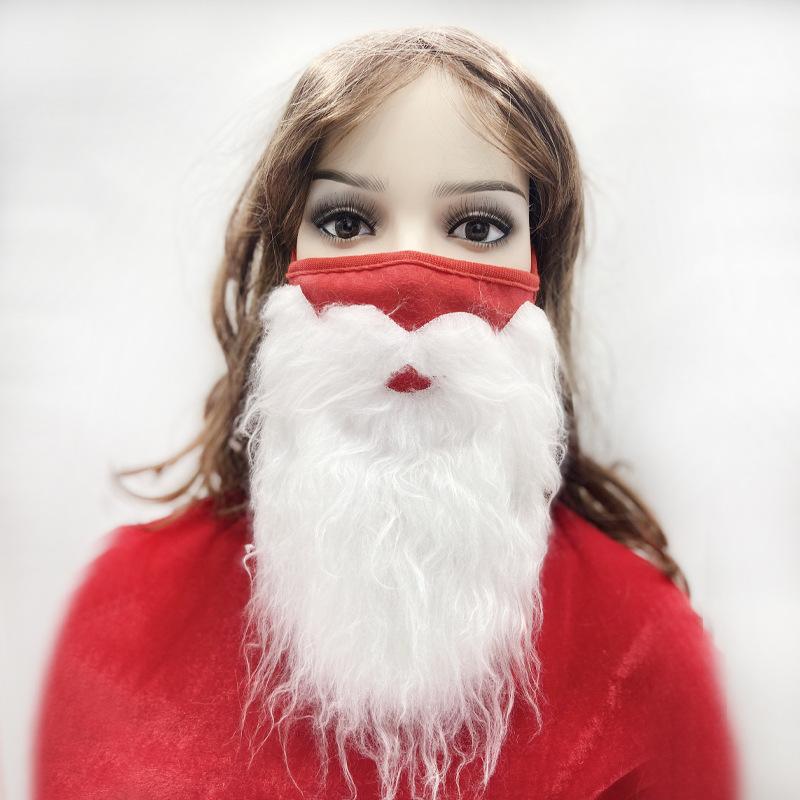クリスマス サンタ帽子 サンタのひげ 送料無料 フェイスマスク サンタクロース白ひげマスク 帽子マスクセット サンタクロースマスクセット クリスマスパーティー｜senmotosyoukai｜08