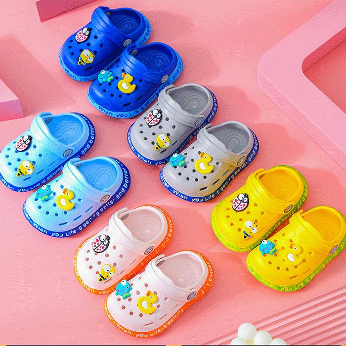 ベビー キッズ 幼児 女の子 男の子 サンダル クロックス 海 プール 靴 イラスト 子供用 着脱しやすい 草履 シューズ スリッパ 軽量 Eva 子供サンダル 登場大人気アイテム
