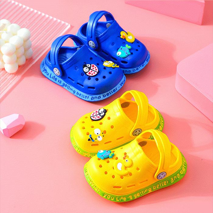 ベビー キッズ 幼児 女の子 男の子 サンダル クロックス 海 プール 靴 イラスト 子供用 着脱しやすい 草履 シューズ スリッパ 軽量 Eva 子供サンダル 登場大人気アイテム