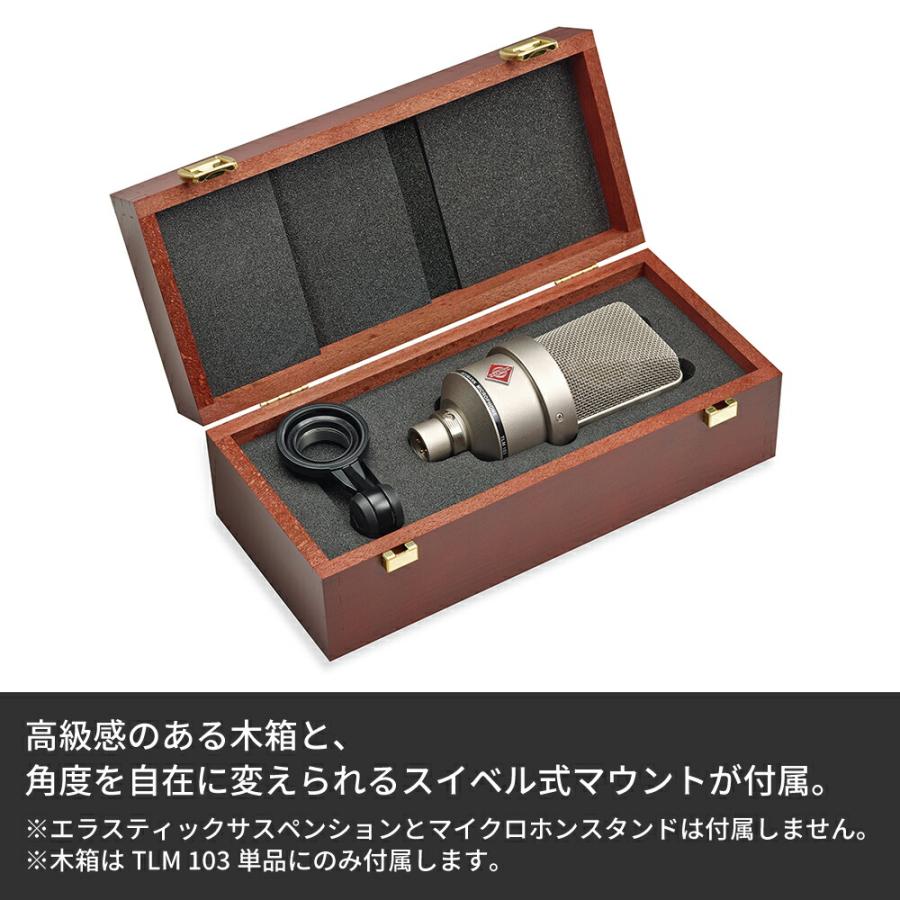 Neumann ノイマン TLM 103 ラージダイアフラム SG2 木箱 【国内正規品】008430 008431 メーカー保証3年 送料無料 スタジオマイク｜sennheiser-proaudio｜11