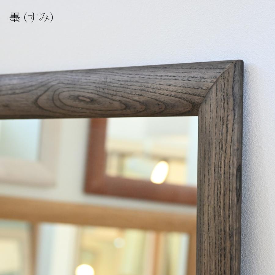 ソル　80x180cm　ホワイトアッシュ材　全４色　姿見　立てかけミラー　全身鏡_8