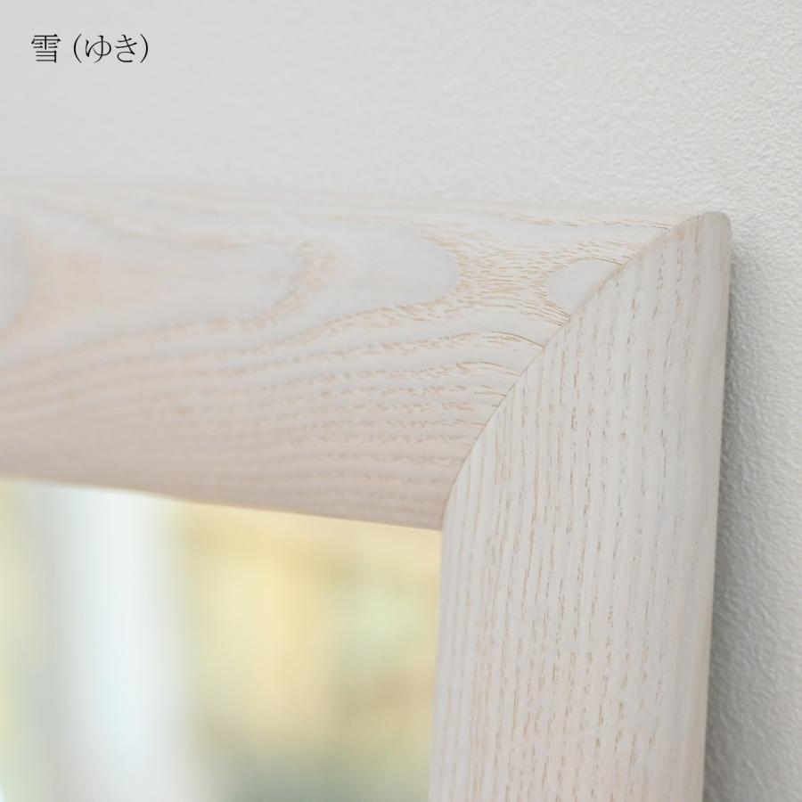 ソル　80x180cm　ホワイトアッシュ材　全４色　姿見　立てかけミラー　全身鏡_10