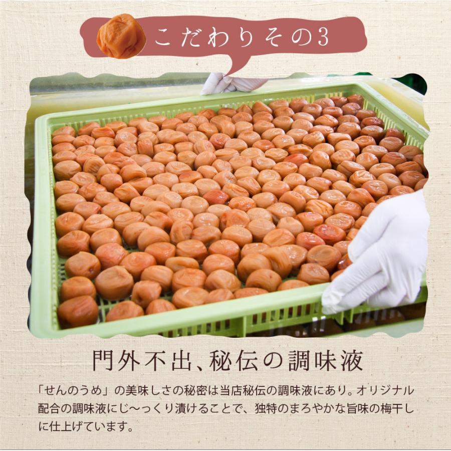 梅干し 小梅 450g 送料無料 南高梅 完熟 お取り寄せ 仙宝 せんのうめ うめぼし 柔らかい 小さい かわいい お弁当 内祝｜senpo｜08