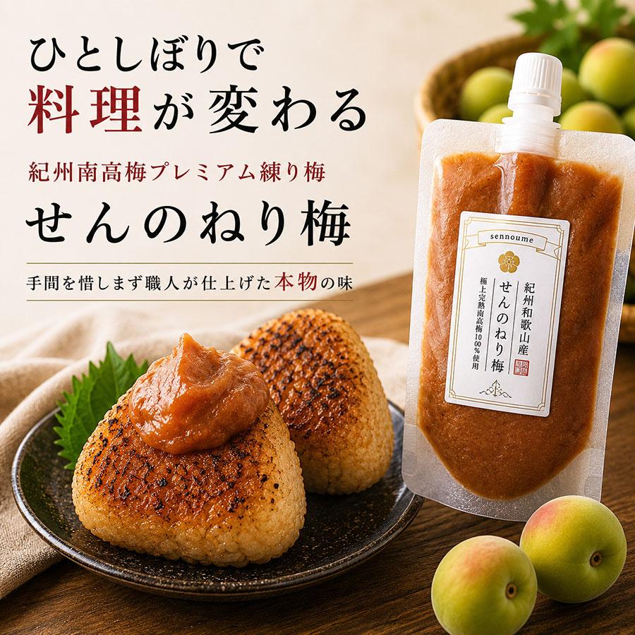 せんのうめ 練り梅 ねり梅 梅干し 1本 練梅 南高梅 100% 梅肉