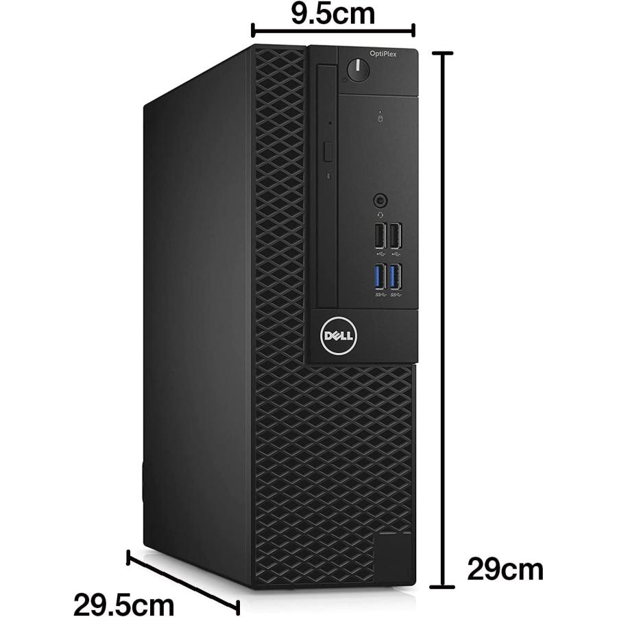 デスクトップパソコンDELL　Optiplex3050 MSOffice第7世代Corei5-7500新品M.2SSD256GB+HDD500GB メモリ8GB DVD Win11 USB3.0 WIFI/Bluetooth/HDMI｜senrakuen｜02