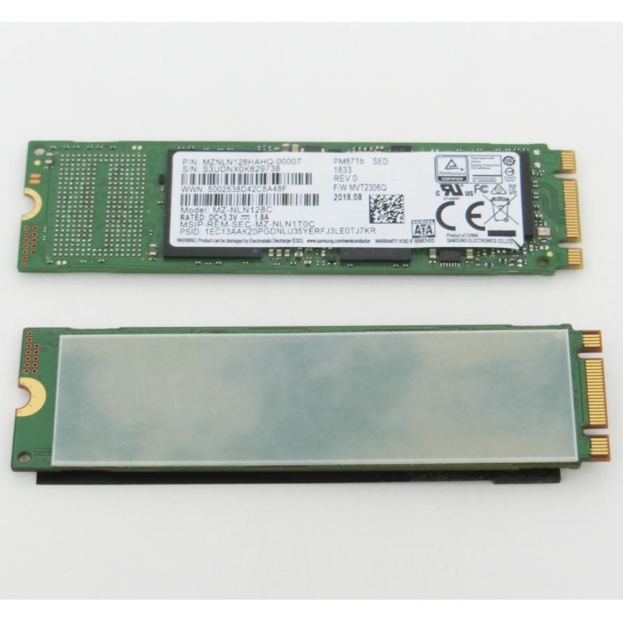 【動作確認済品】SAMSUNG MZNLN128HAHQ-00007(PM871b)   中古 内蔵 M.2 SSD128G【健康状態正常/フォーマット済】（1枚/3枚セット/5枚セット/10枚セット）｜senrakuen｜03