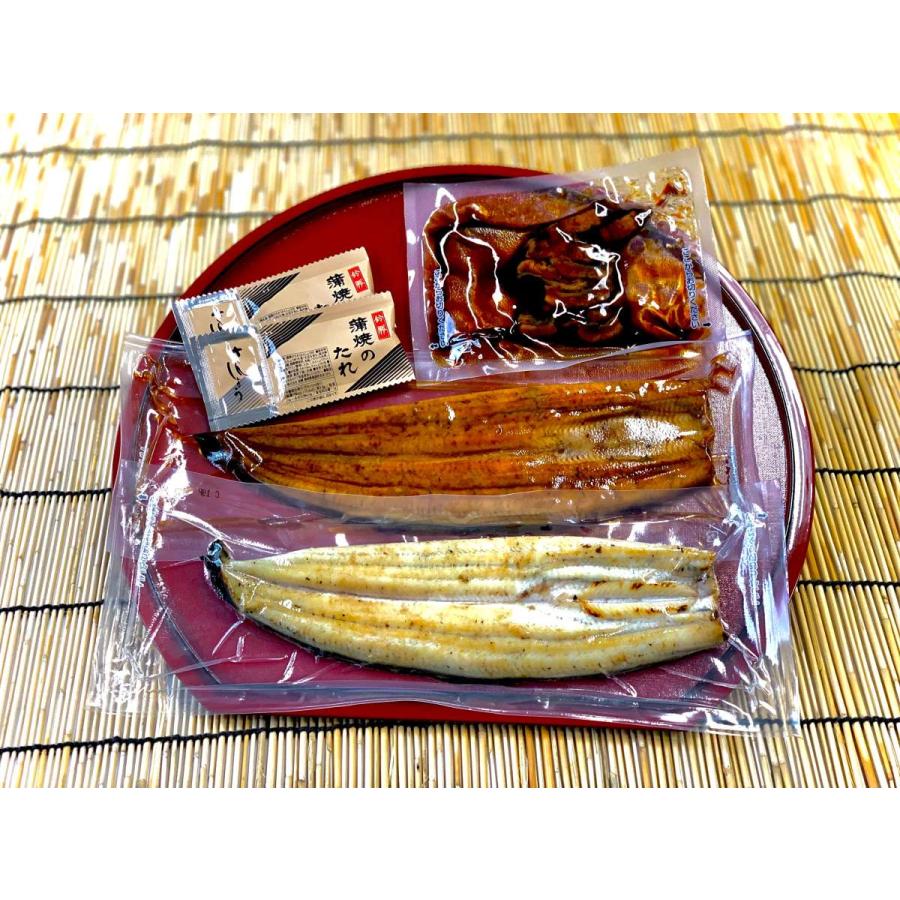 国産うなぎ 鹿児島 紅白セット(蒲焼×1,白焼×1,刻み鰻×1) 食べ比べ 長