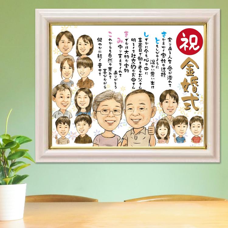 名前詩 名前 ポエム 似顔絵 プレセント 額縁色々 しあわせタッチ 名