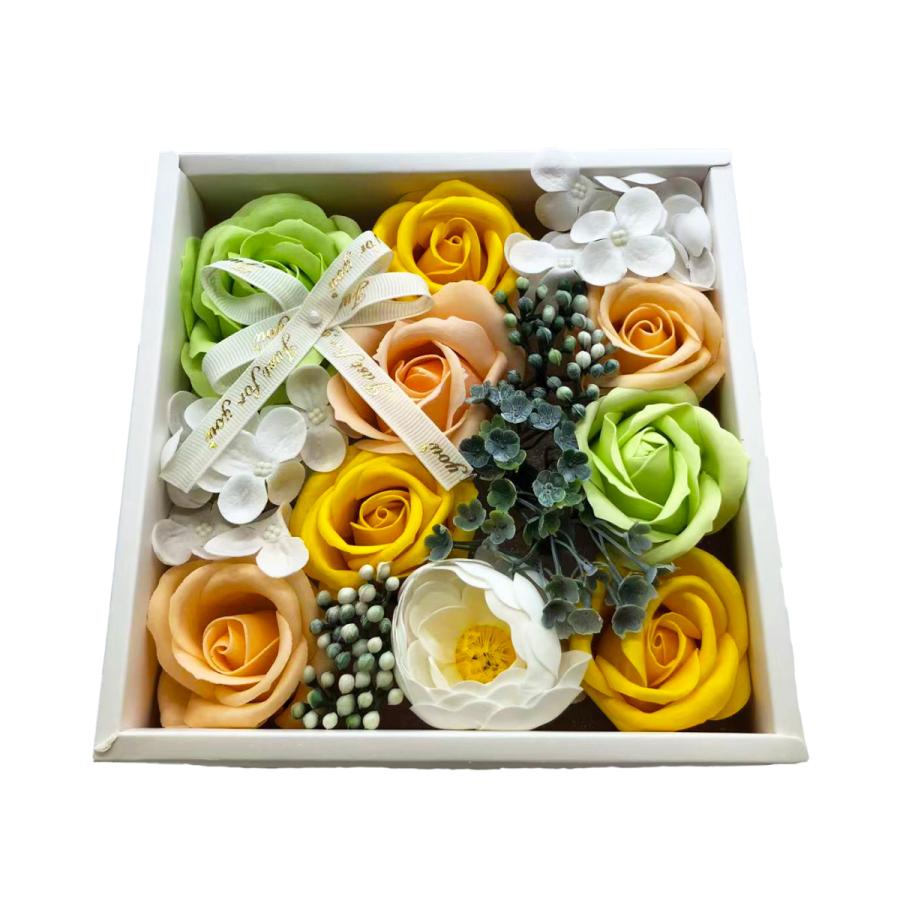 SCAMPER ソープフラワー バラ ボックス入り 造花 プレゼント