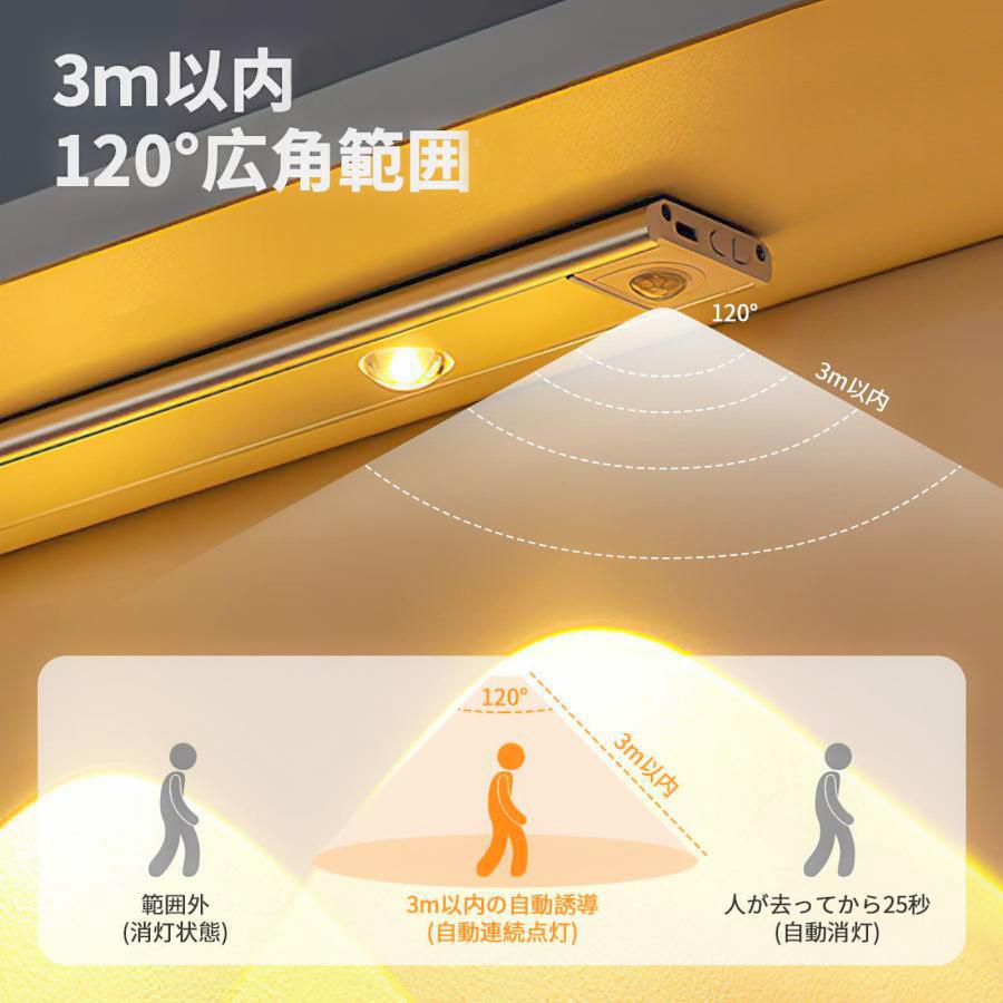 センサーライト 人感センサー LED 室内 自動 明暗センサー USB 充電式 磁石 玄関 ホール トイレ 屋内 カーポート コードレス フットライト ナイト 足元灯 |  | 03